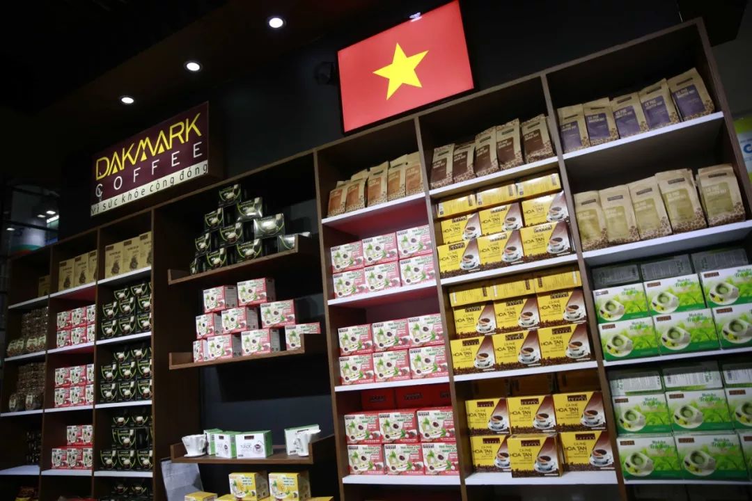 说明: 第17届中国—东盟博览会上的越南咖啡展区